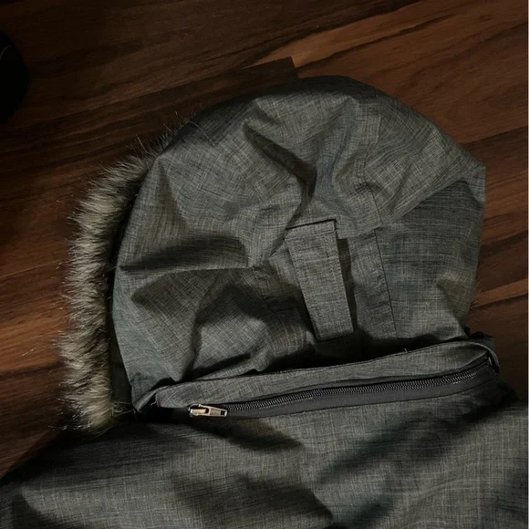 LL Bean Mens Baxter State Hooded Parka Coat Down Jacket Size XXL Reg Charcoal - Picture 14 of 16